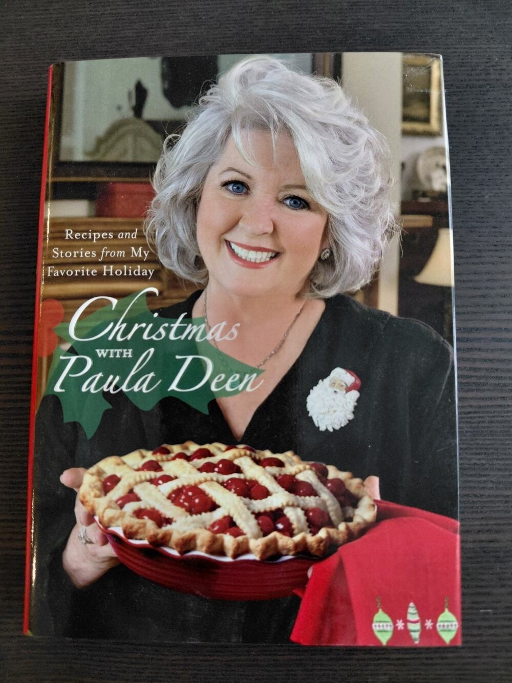 Christmas With Paula Deen Cookbook Hardback Dust Cover Recipes Cooking & Baking